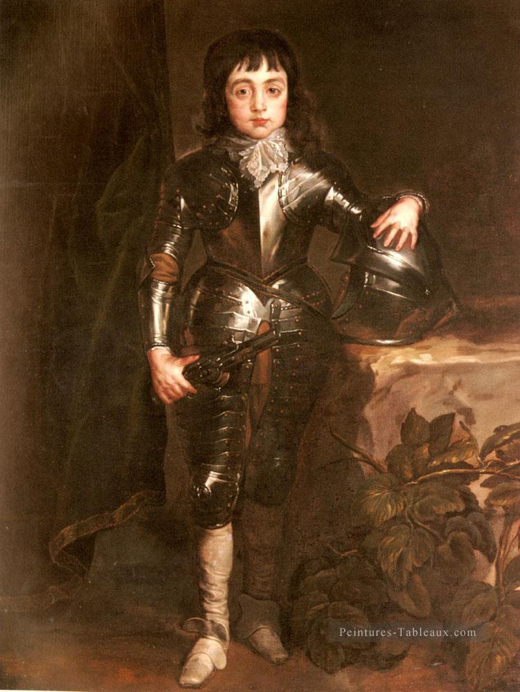 Portrait de Charles II Quand le Prince du Pays de Galles Baroque peintre de cour Anthony van Dyck Peintures à l'huile
